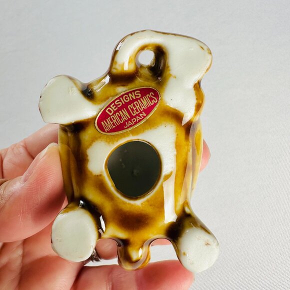 Ceramic Porcelain Figurines Lot 4 Diamondback Terrapin Turtle Deer Sparrow Toad - Picture 6 of 9